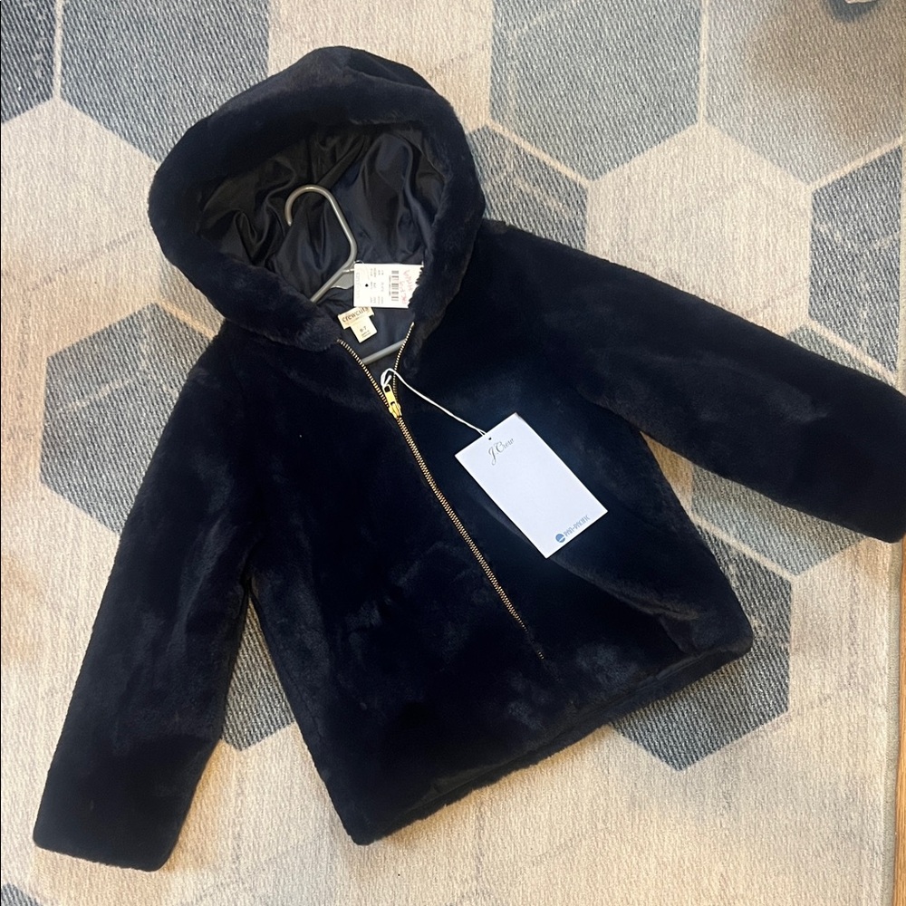 Crewcuts Faux Fur Hooded Jacket